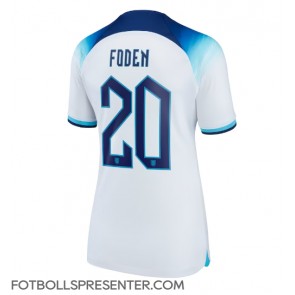 England Phil Foden #20 Hemma Matchtröja Dam VM 2022 Kortärmad